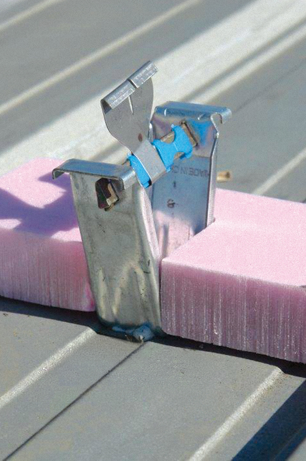 Low-Profile Metal-Over-Metal standing seam ribbed roof